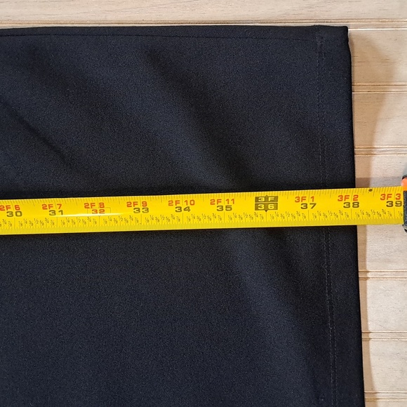 New York & Company Classic Shift Tailored Puff Sheeves Tea Length Stretch Dress - Picture 11 of 11